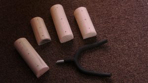 DIY guitar mount and dowels